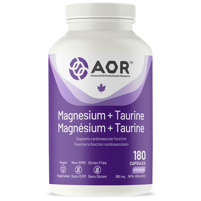 AOR-Canada-Magnesium+Taurine-180s