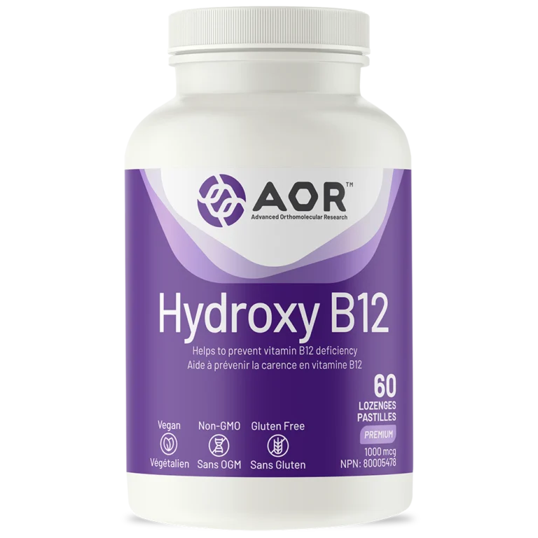 AOR-Canada-Hydroxy-B12-Hydroxocobalamin-Supplement-60s